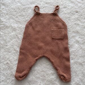 Warm Knit Kids Bodysuit in Tan